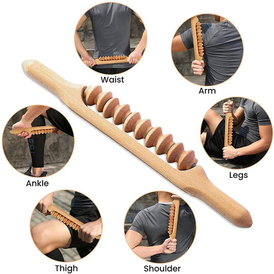 Professional Wooden Massage Tool Stick